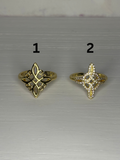 Gold Style witches knot ring