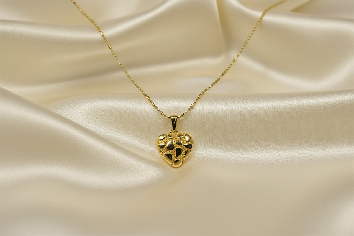 Heart Nugget Necklace (Small version)
