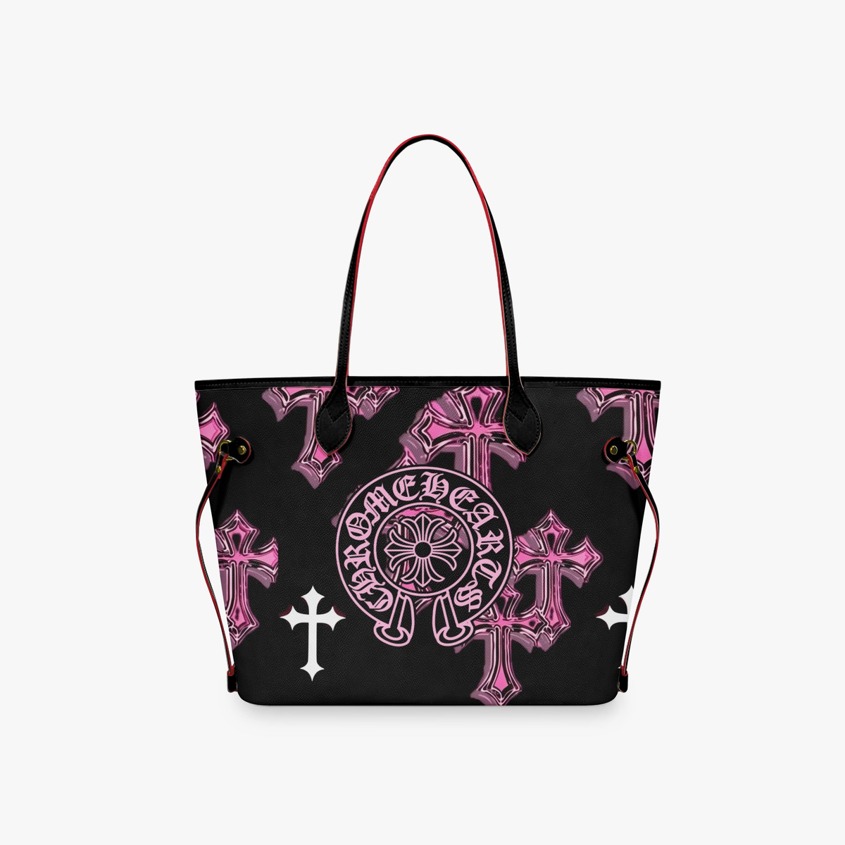 Neon push CH Large Tote Bag