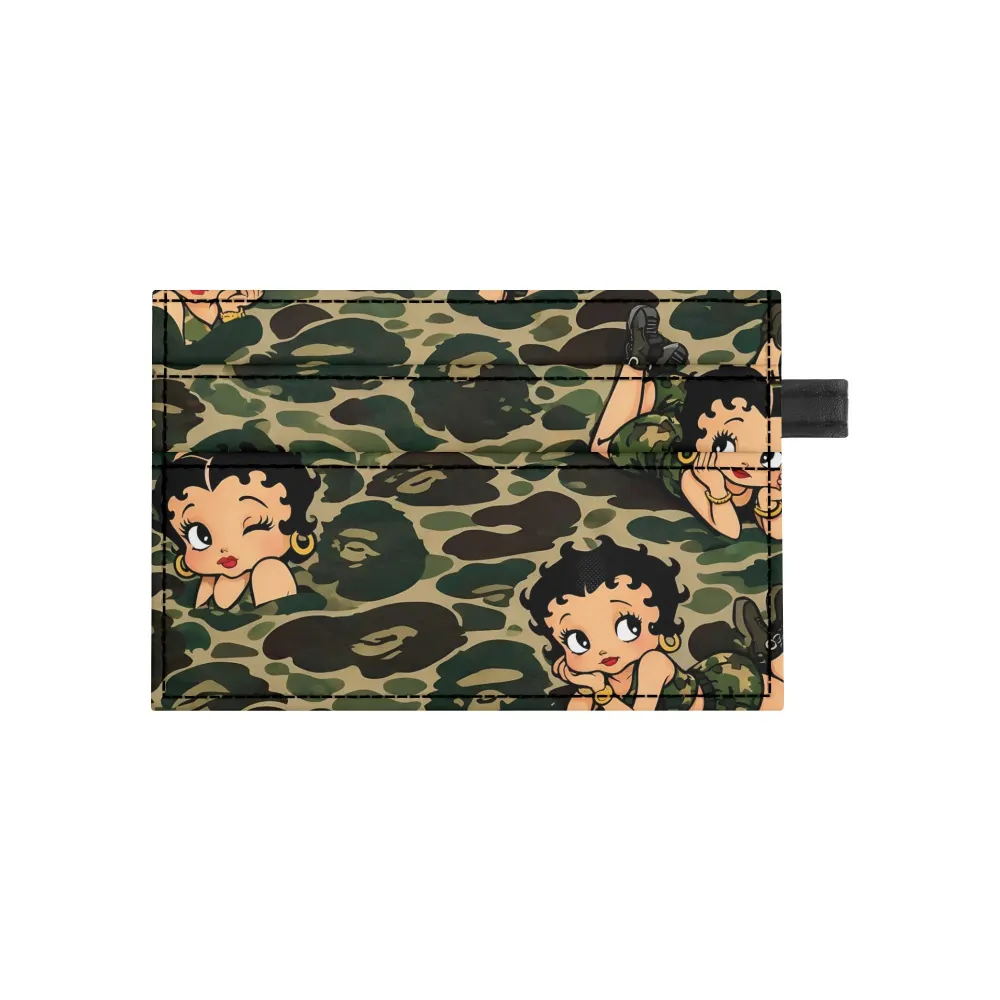 Blk Army Betty Card Holder