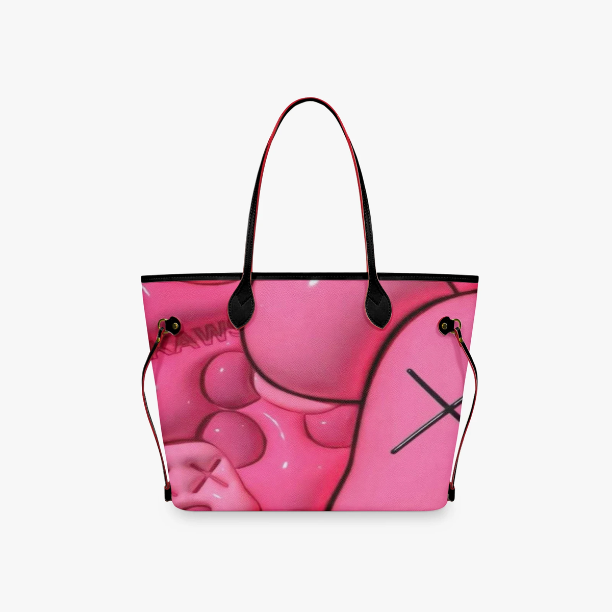 Hot Pink Kaws Large Tote Bag
