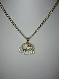 Rainbow Elephant Necklace
