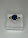 Blue Diamond Ring