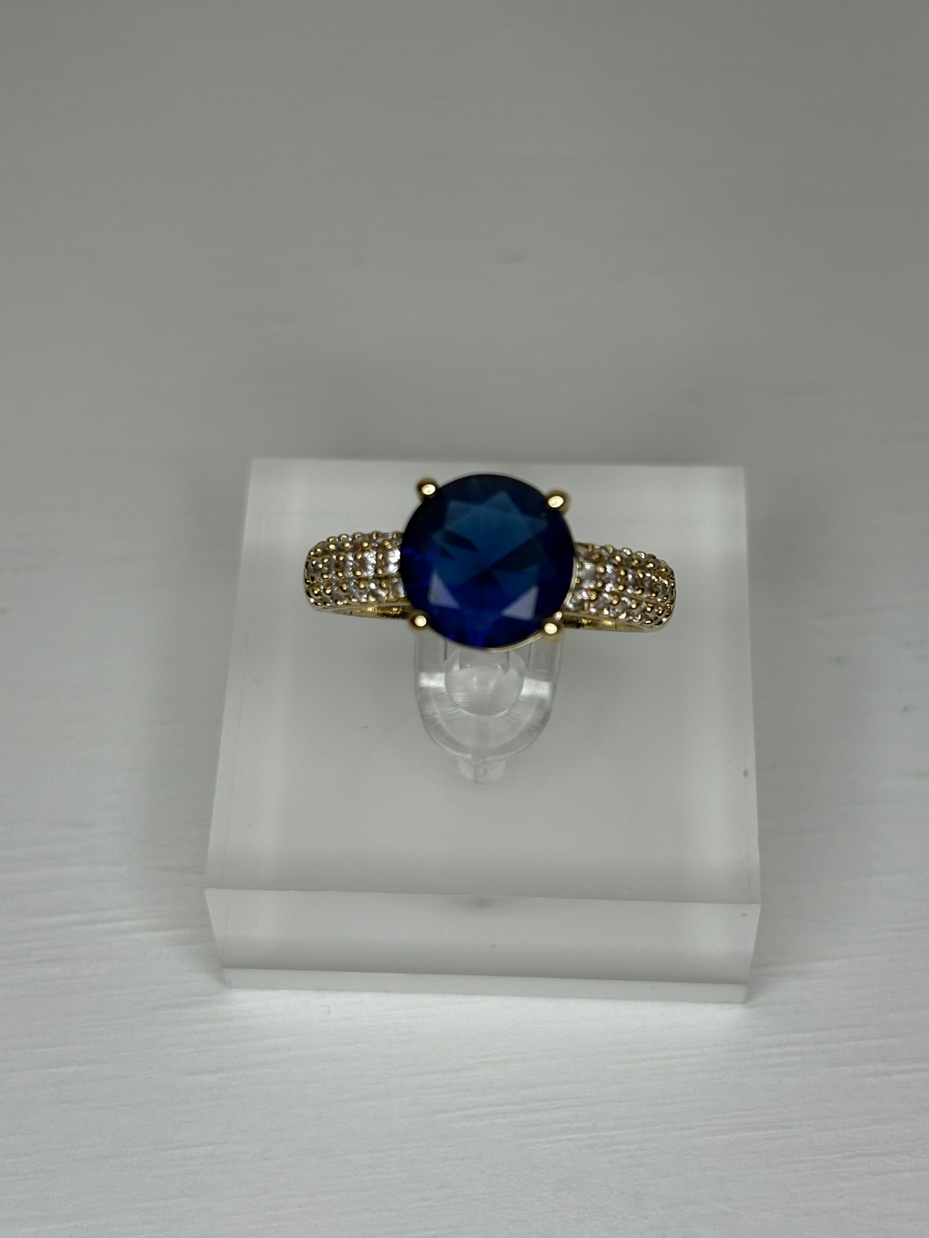Blue Diamond Ring