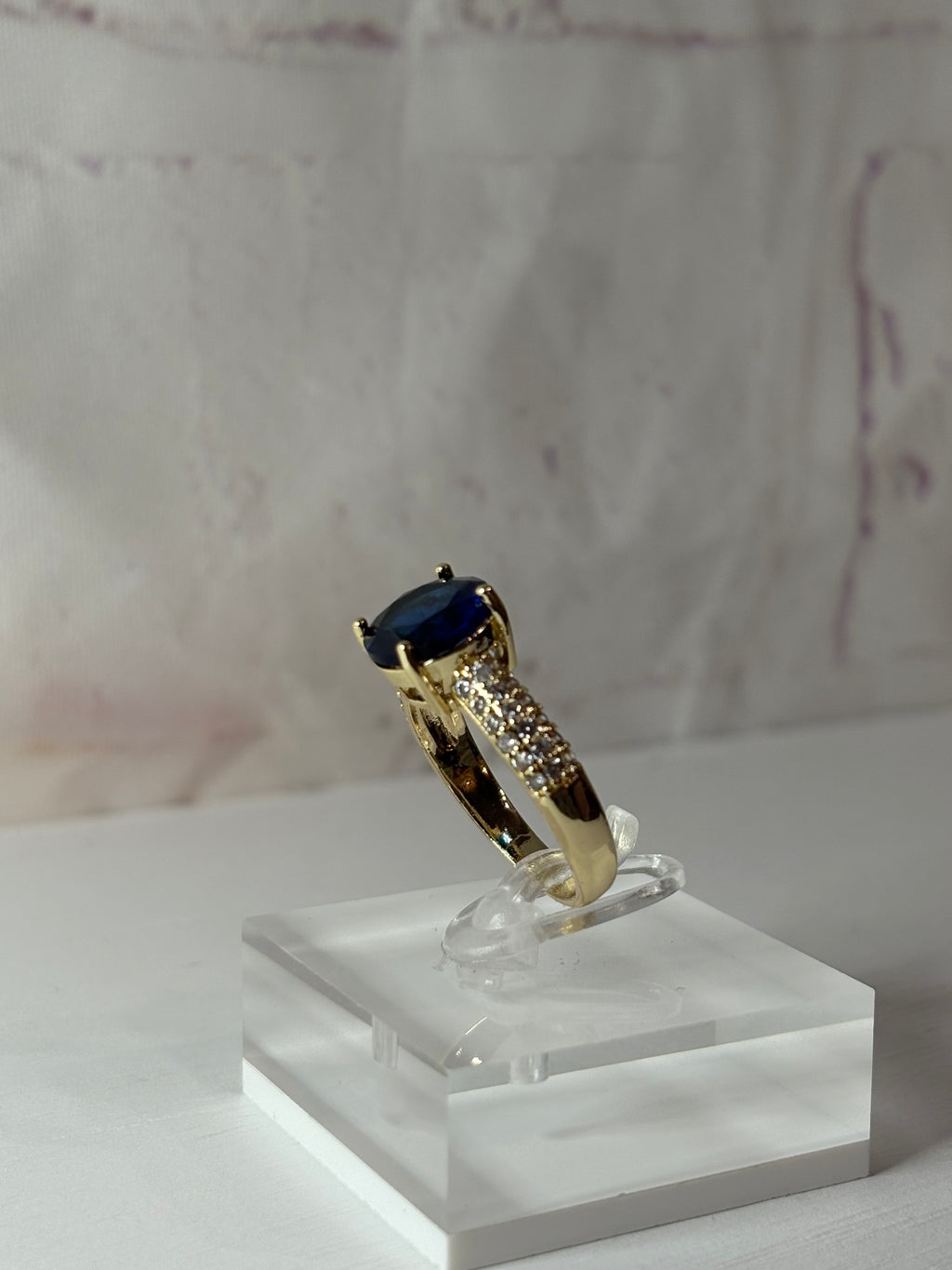 Blue Diamond Ring