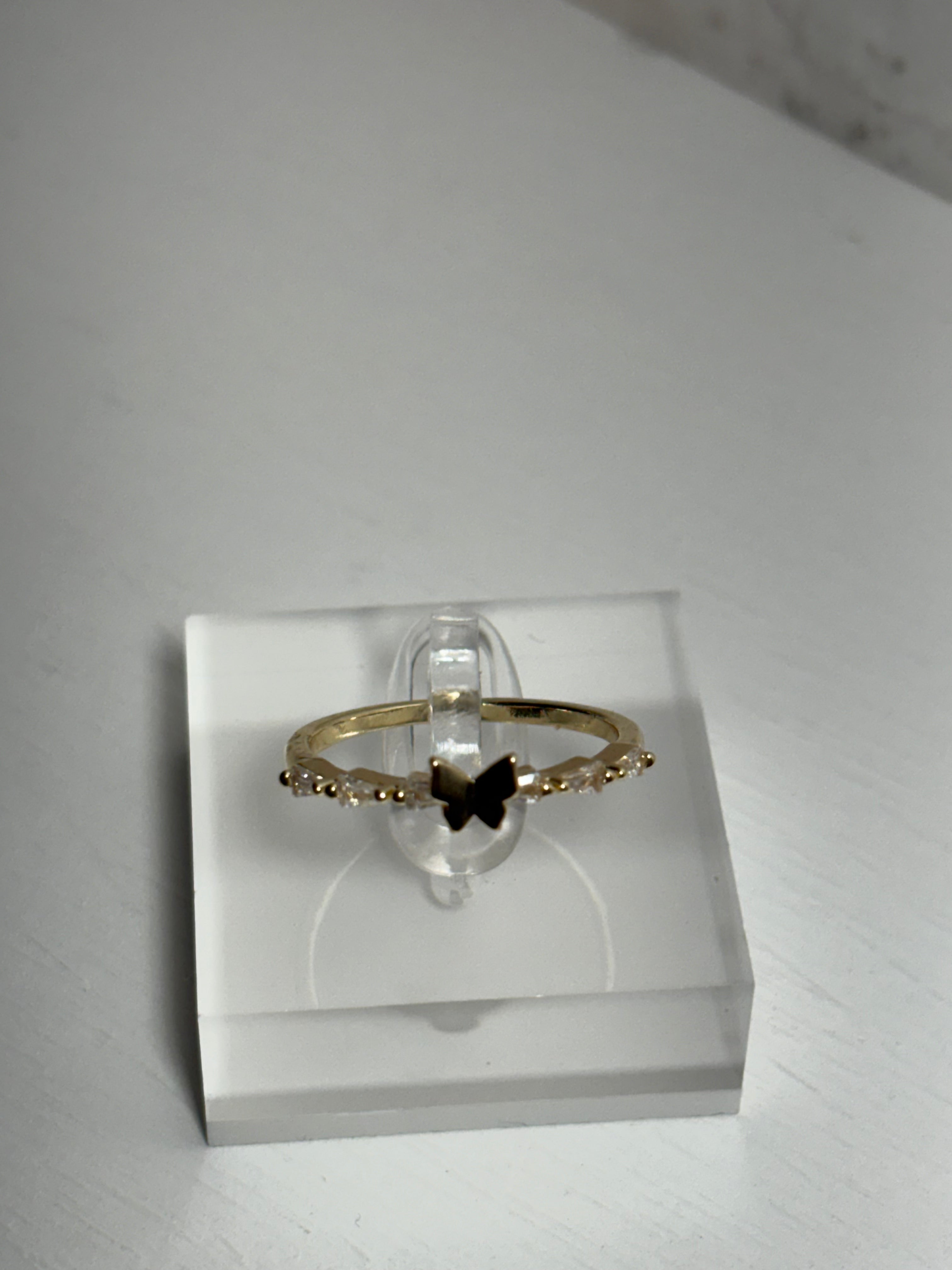 Small Dainty Butterfly ring