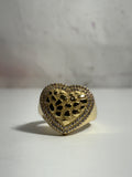 Big Nugget Heart ring