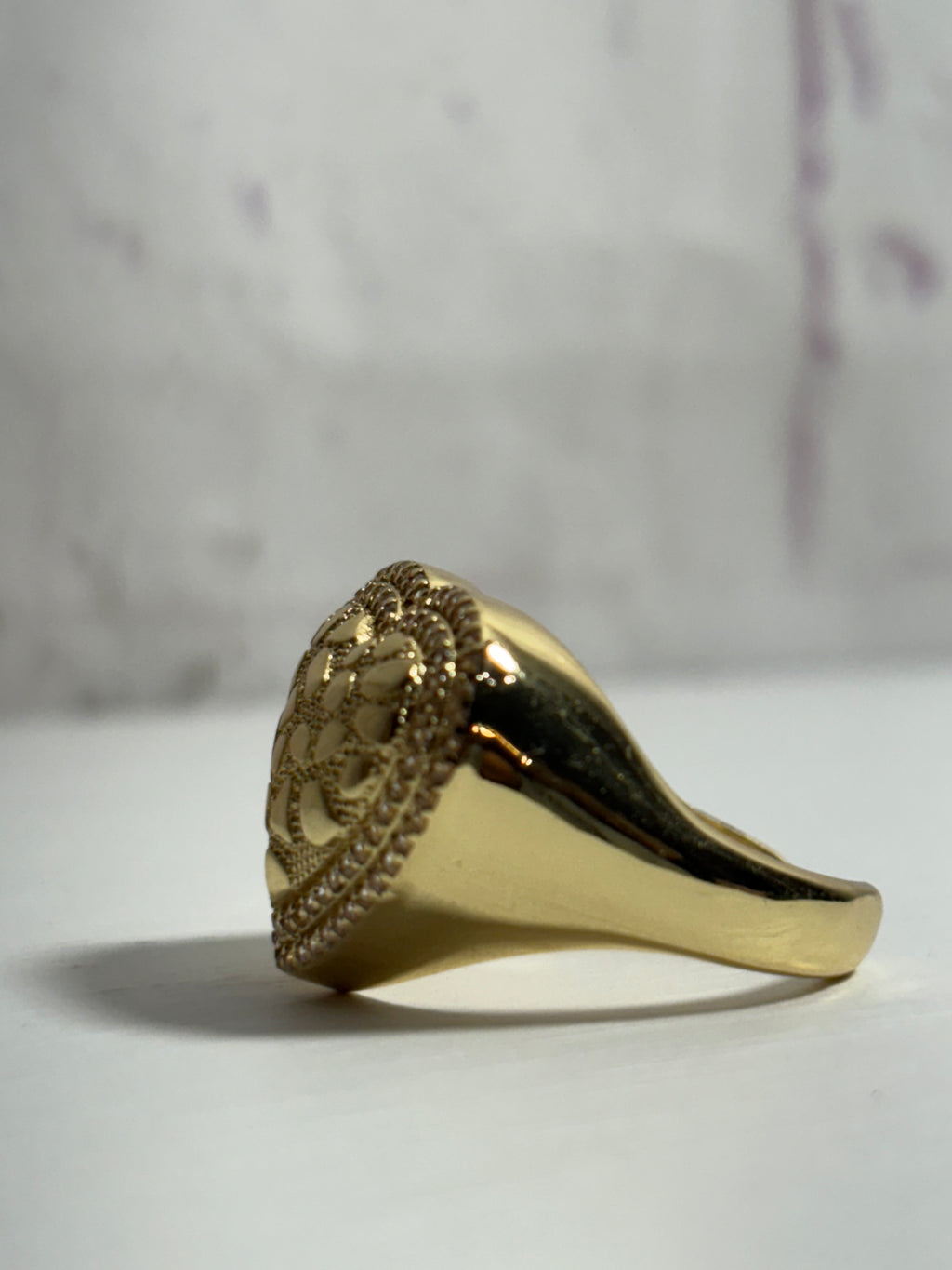 Big Nugget Heart ring
