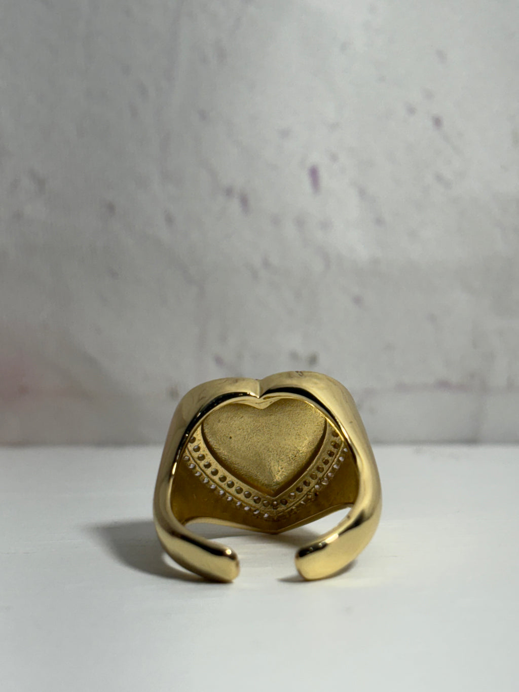 Big Nugget Heart ring