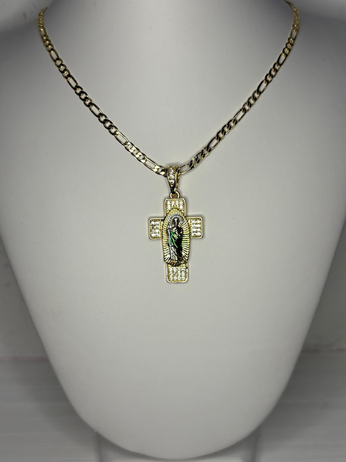 San Judas Cross W/Bling