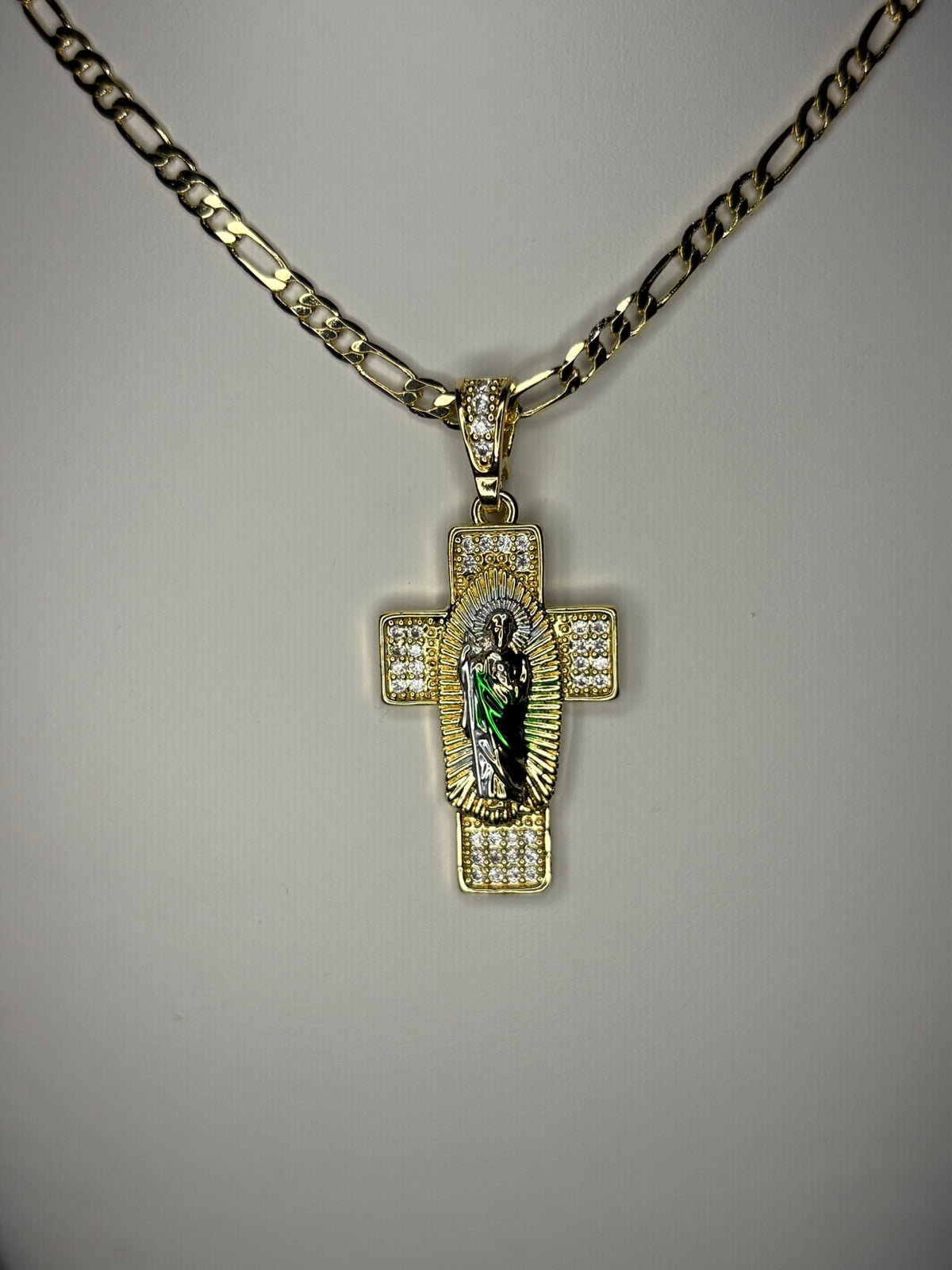 San Judas Cross W/Bling