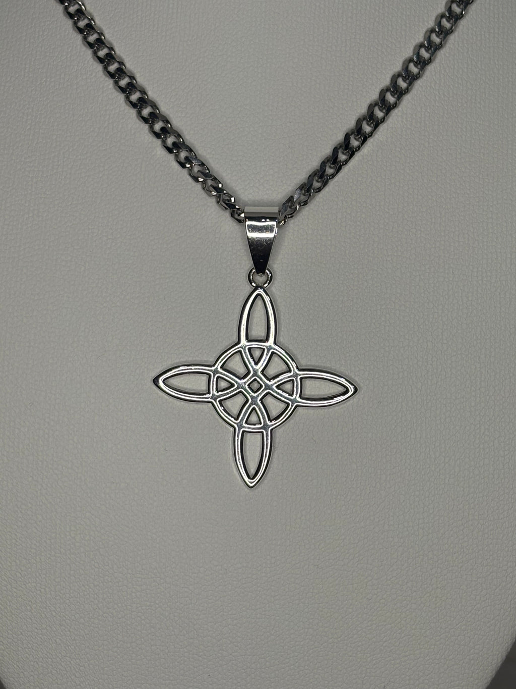 Silver Witches Knot Necklace #1