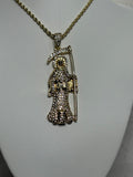 Santa Muerte Silver Medium Necklace