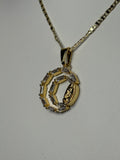 Double Circle Virgen de Guadalupe Necklace