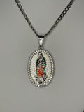 Silver Virgen de Guadalupe Necklace
