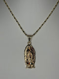 Virgen de Guadalupe 3 Gem Necklace