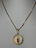 Pretty Circle Virgen de Guadalupe Necklace