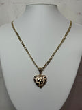 Nugget Heart Necklace (large version)