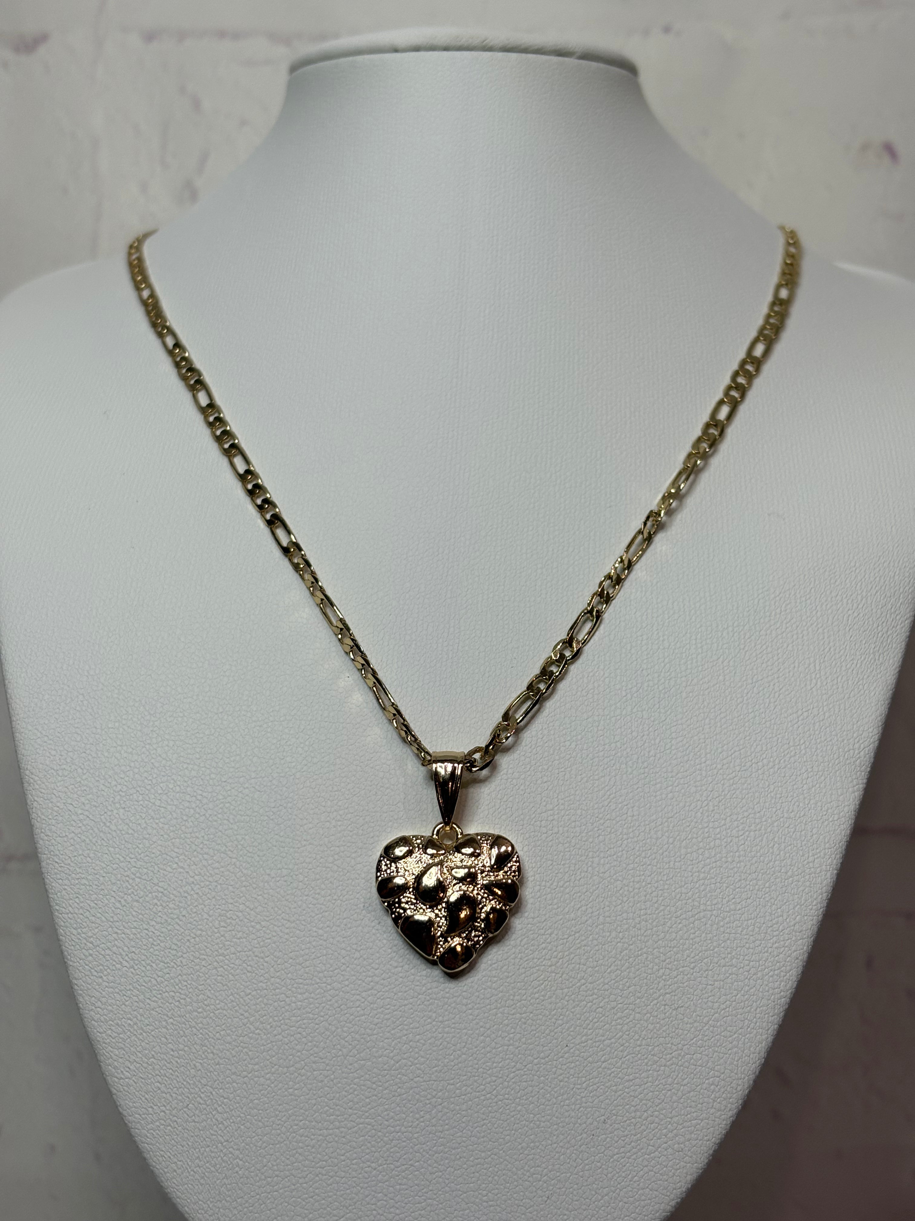 Nugget Heart Necklace (large version)