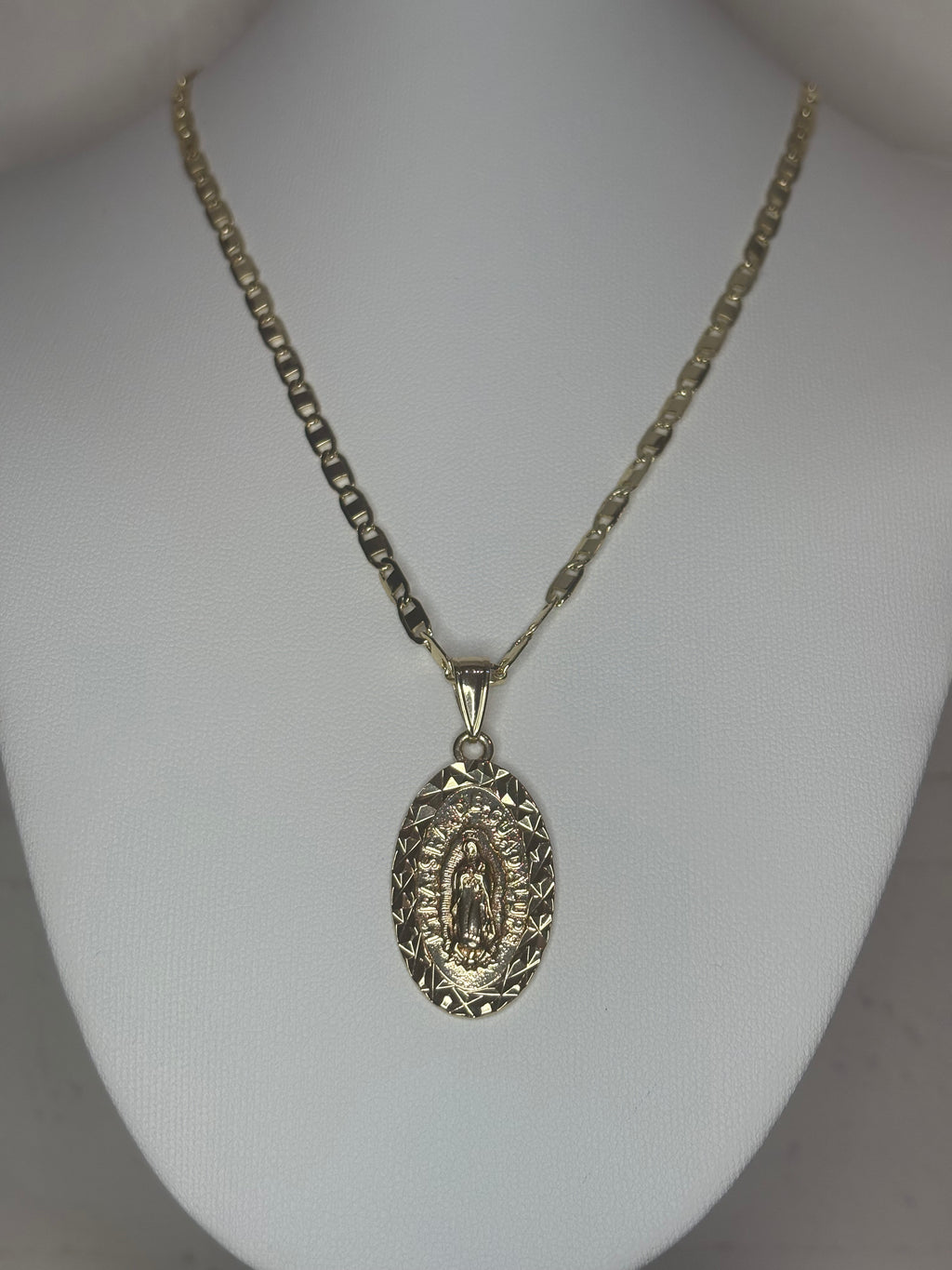 Our Lady of Guadalupe Oval Necklace