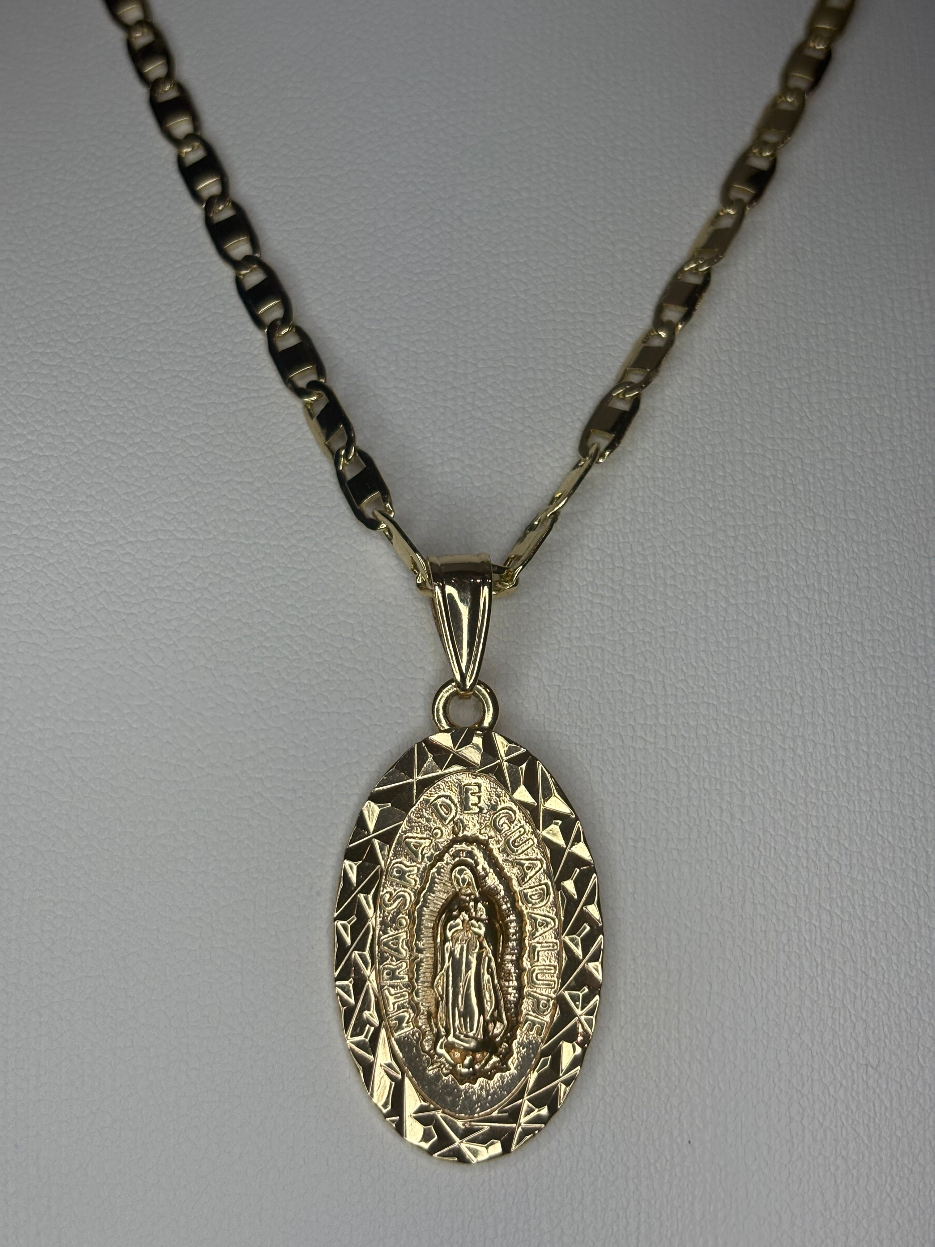 Our Lady of Guadalupe Oval Necklace