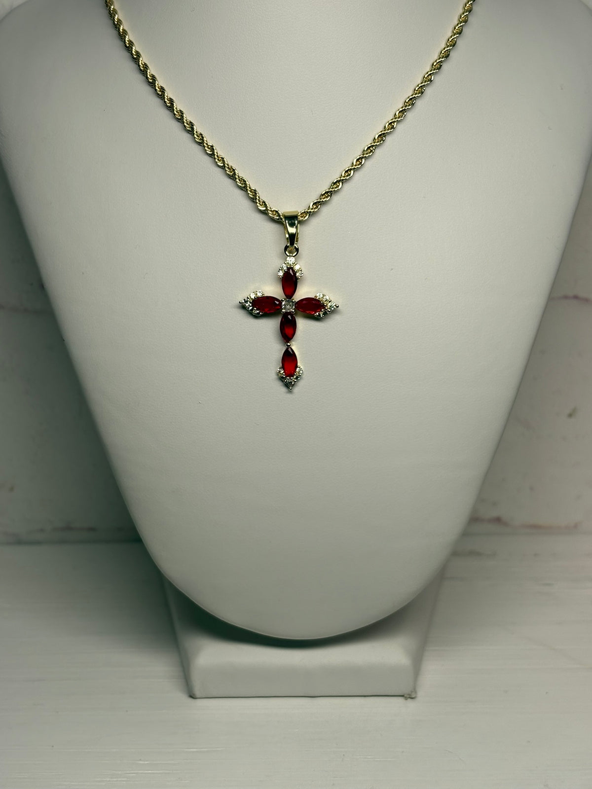 April Cross Necklace