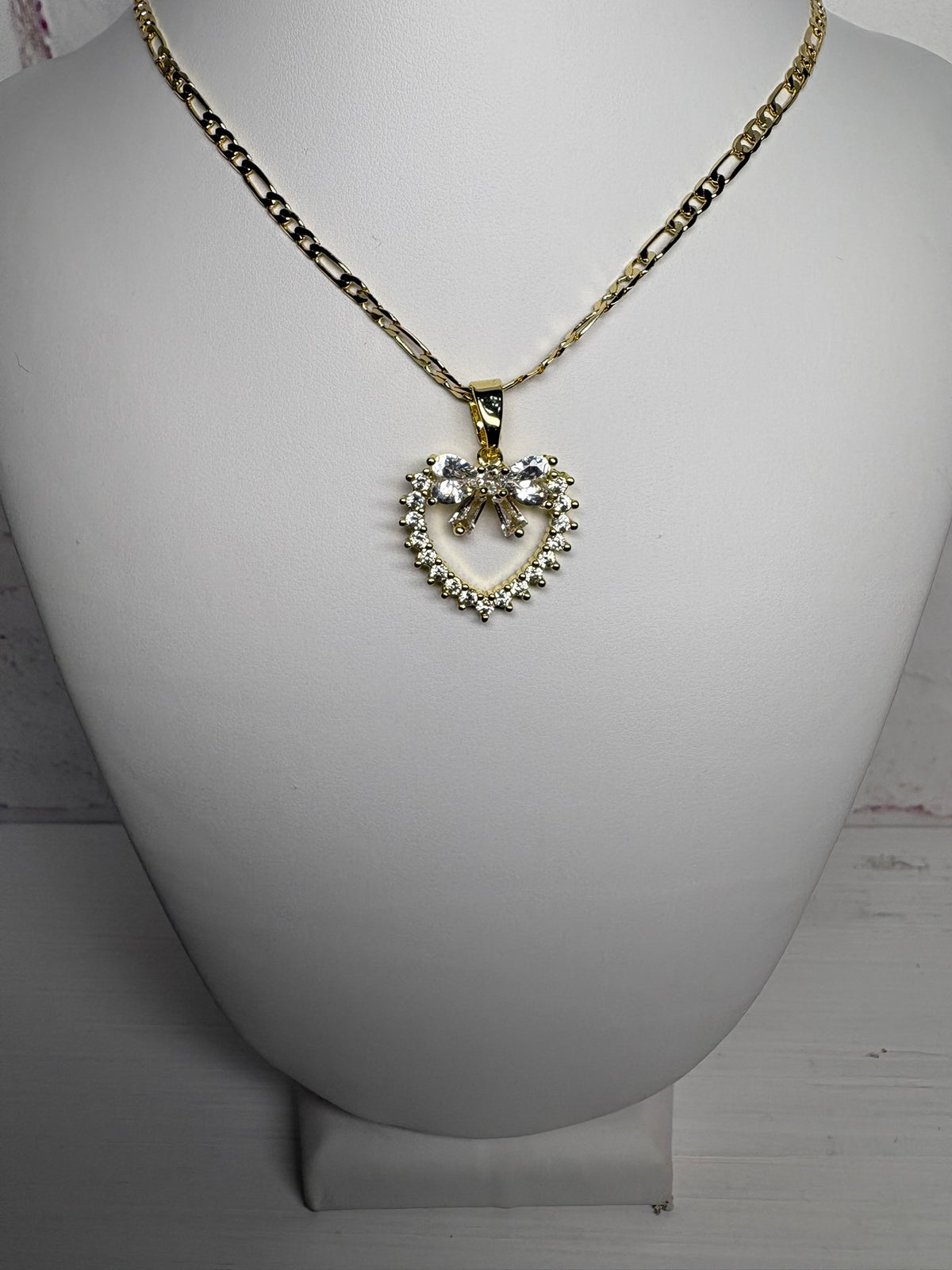 Heart Bow Necklace