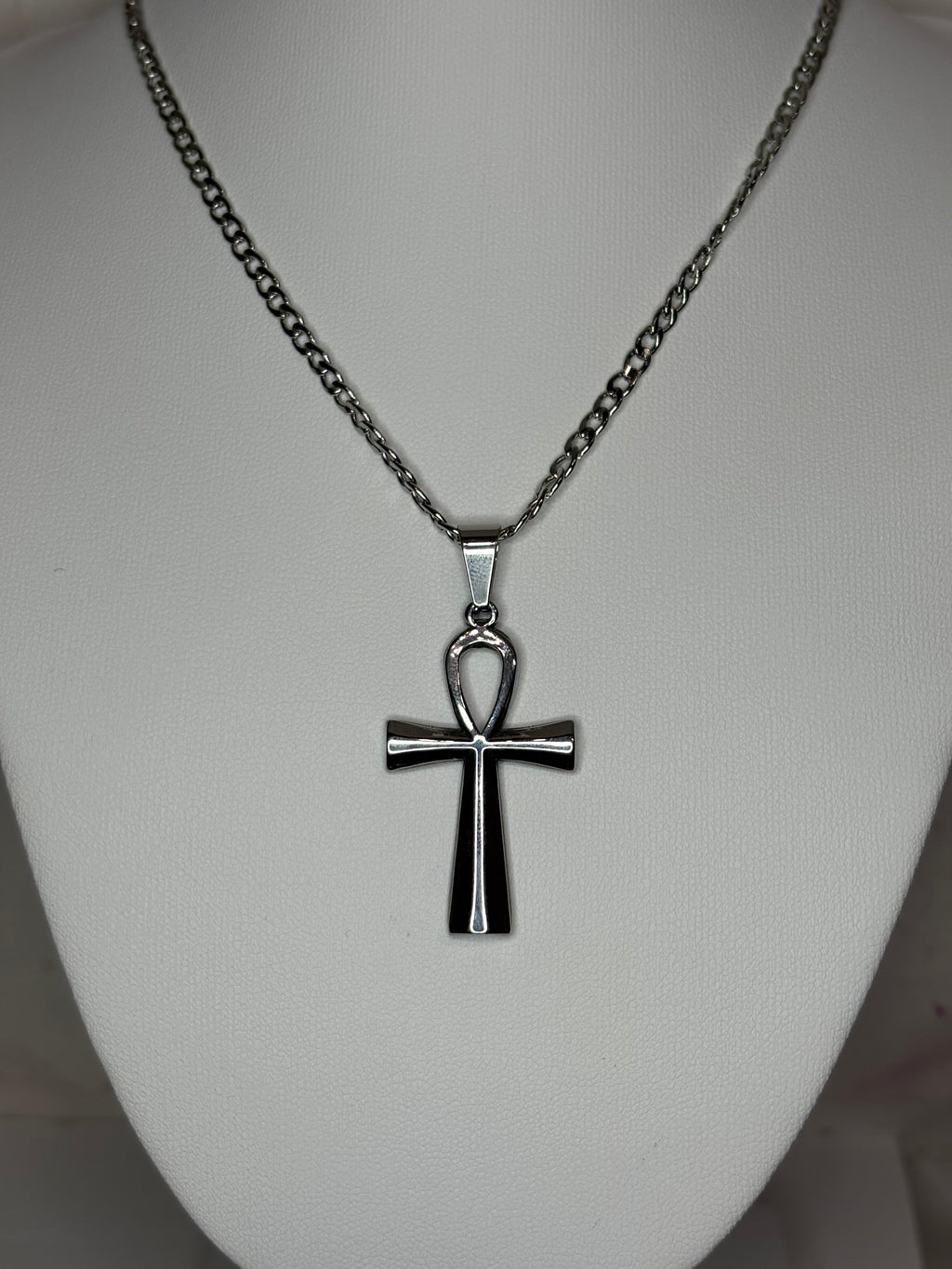 Classic Silver Ankh Necklace