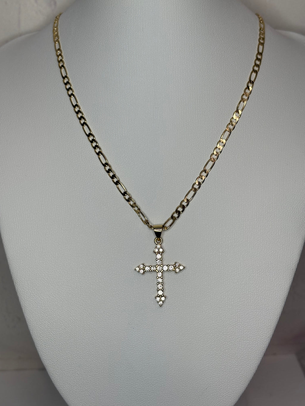 Star-Tip Cross Necklace