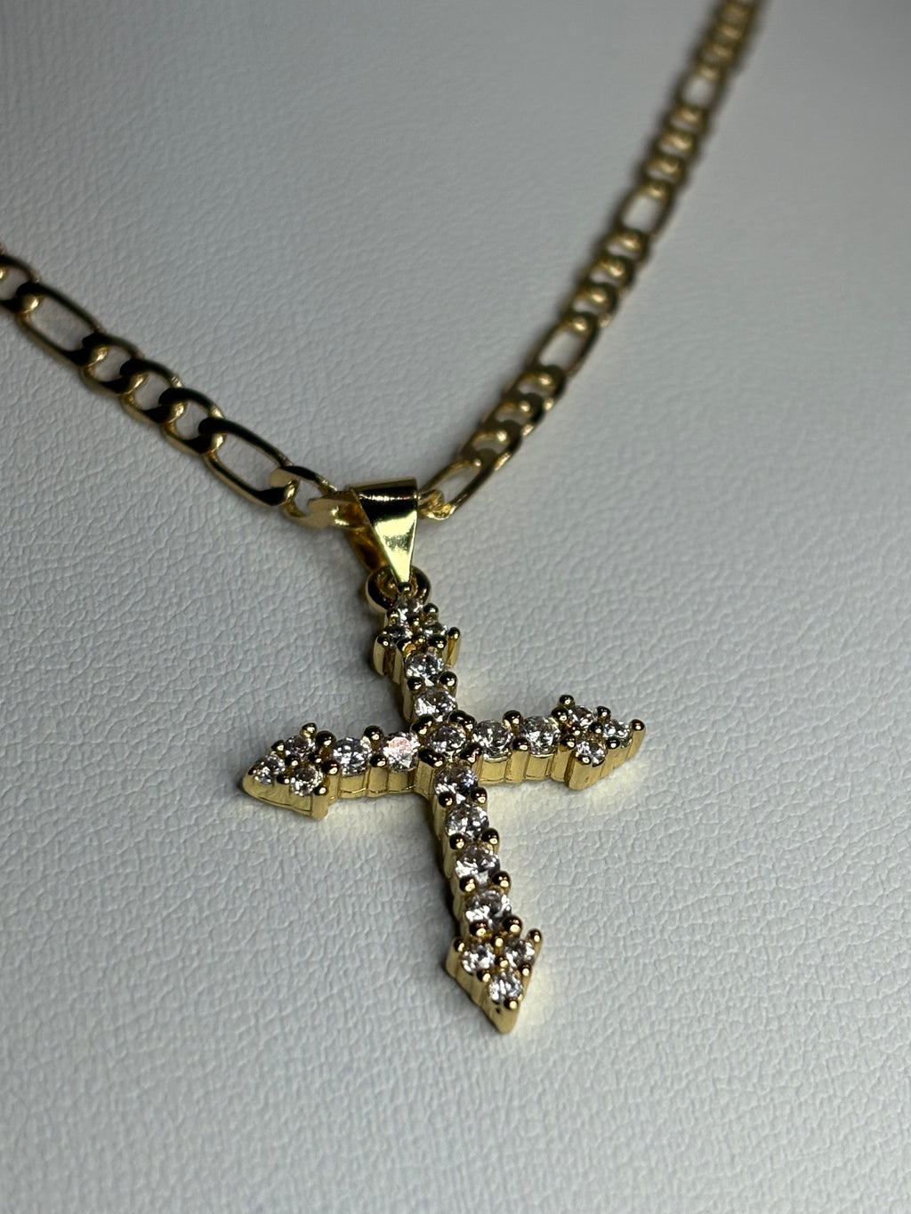 Star-Tip Cross Necklace