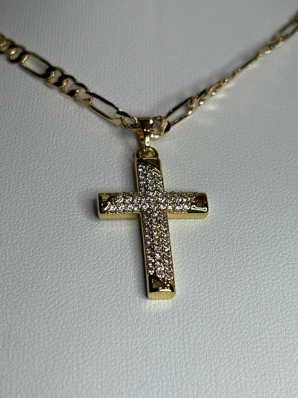 Iced Faith Cross Necklace