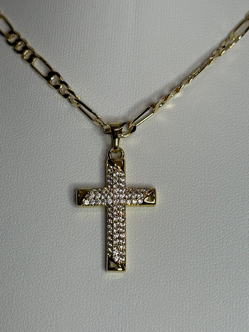 Iced Faith Cross Necklace