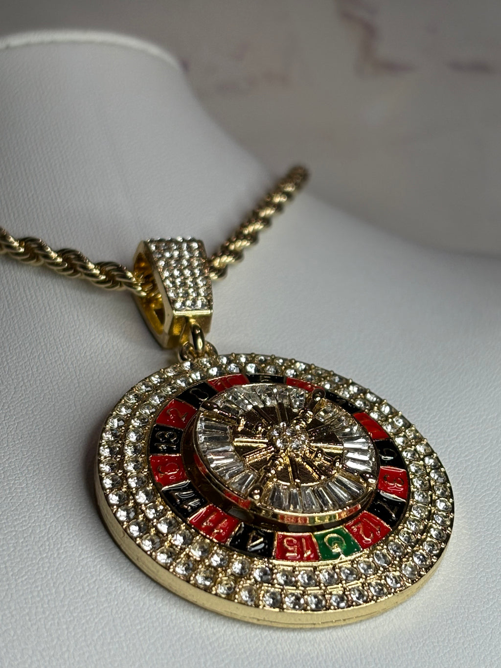 Roulette Spinner Pendant Necklace