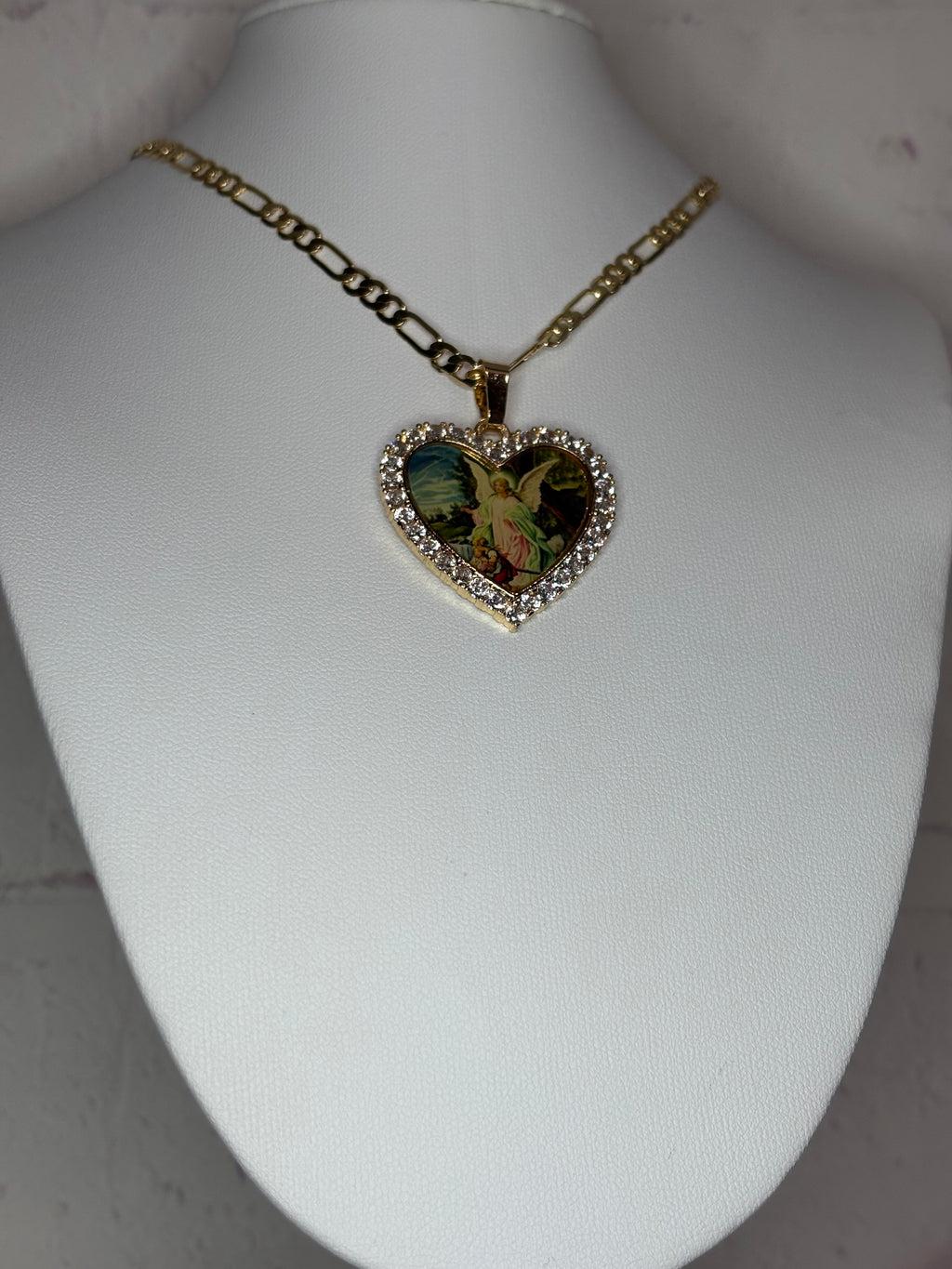Guardian Angel Heart Necklace
