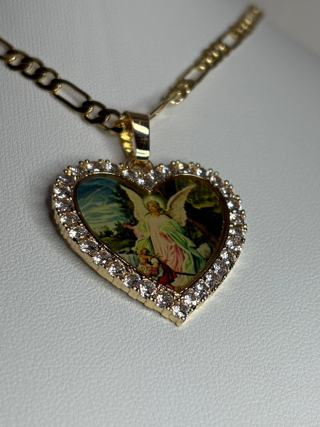 Guardian Angel Heart Necklace
