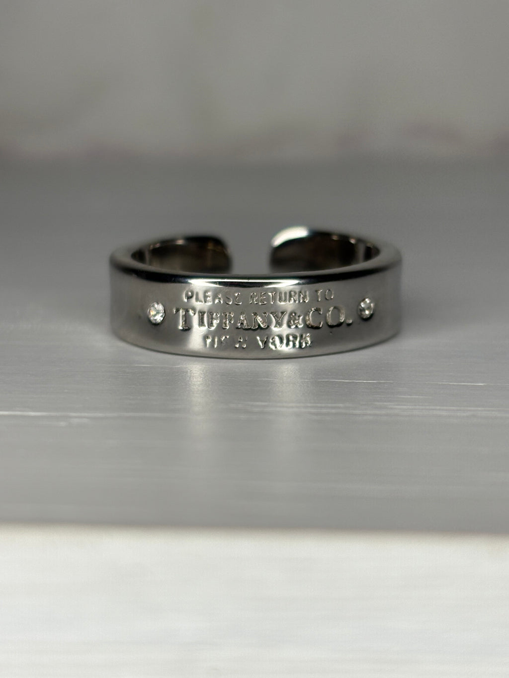 Silver Tif&Co rign
