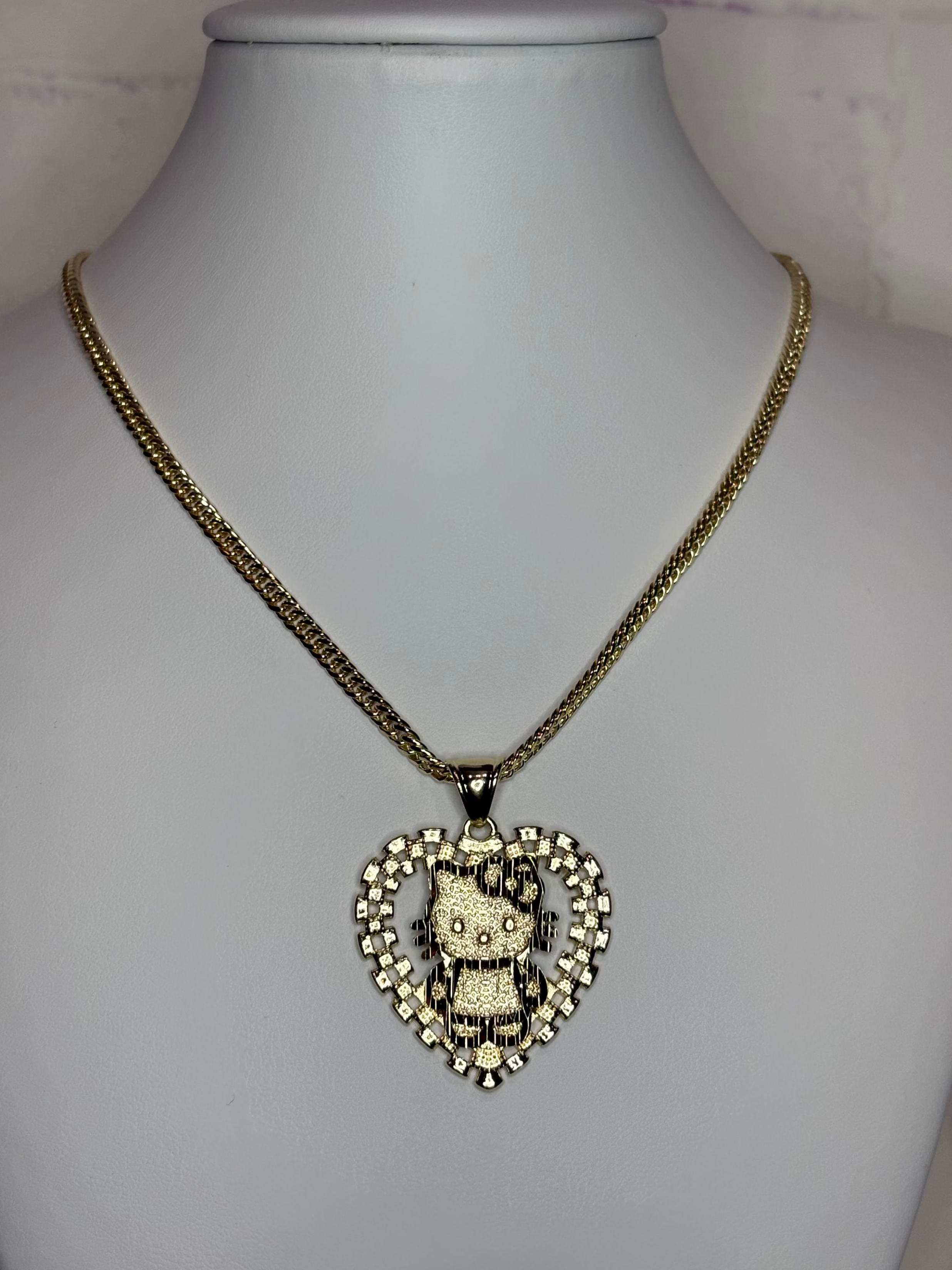 HK Rolly Heart Necklace