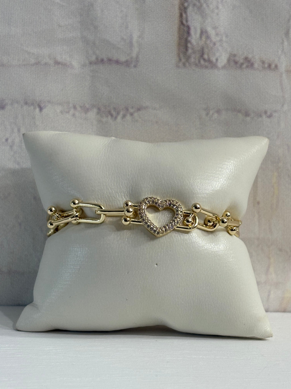 paperclip heart bracelet