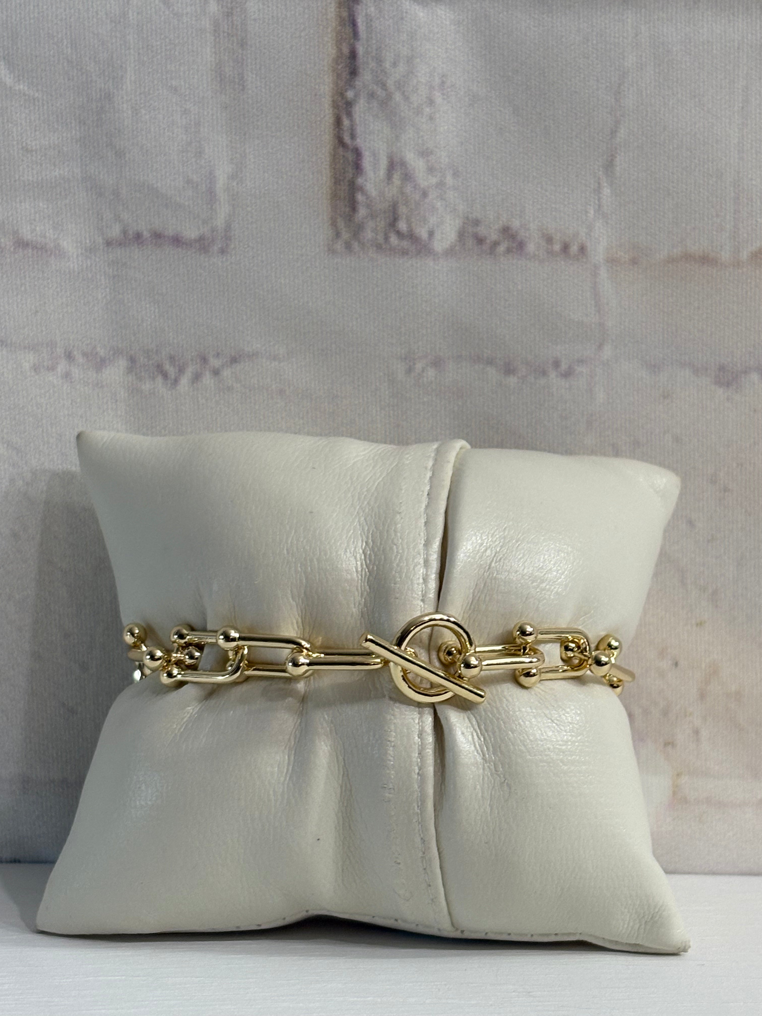 paperclip heart bracelet