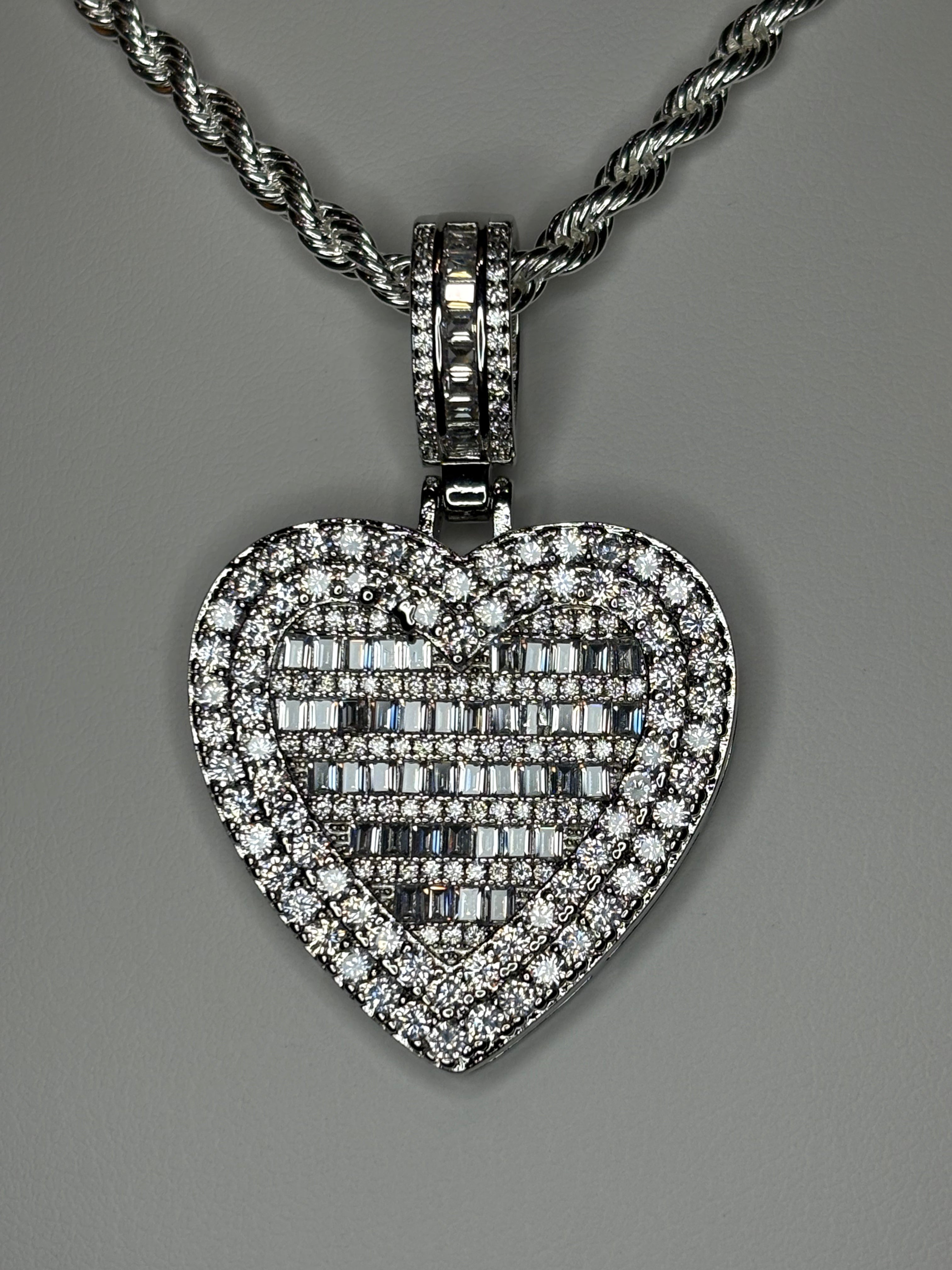 Silver Eternal Love Heart