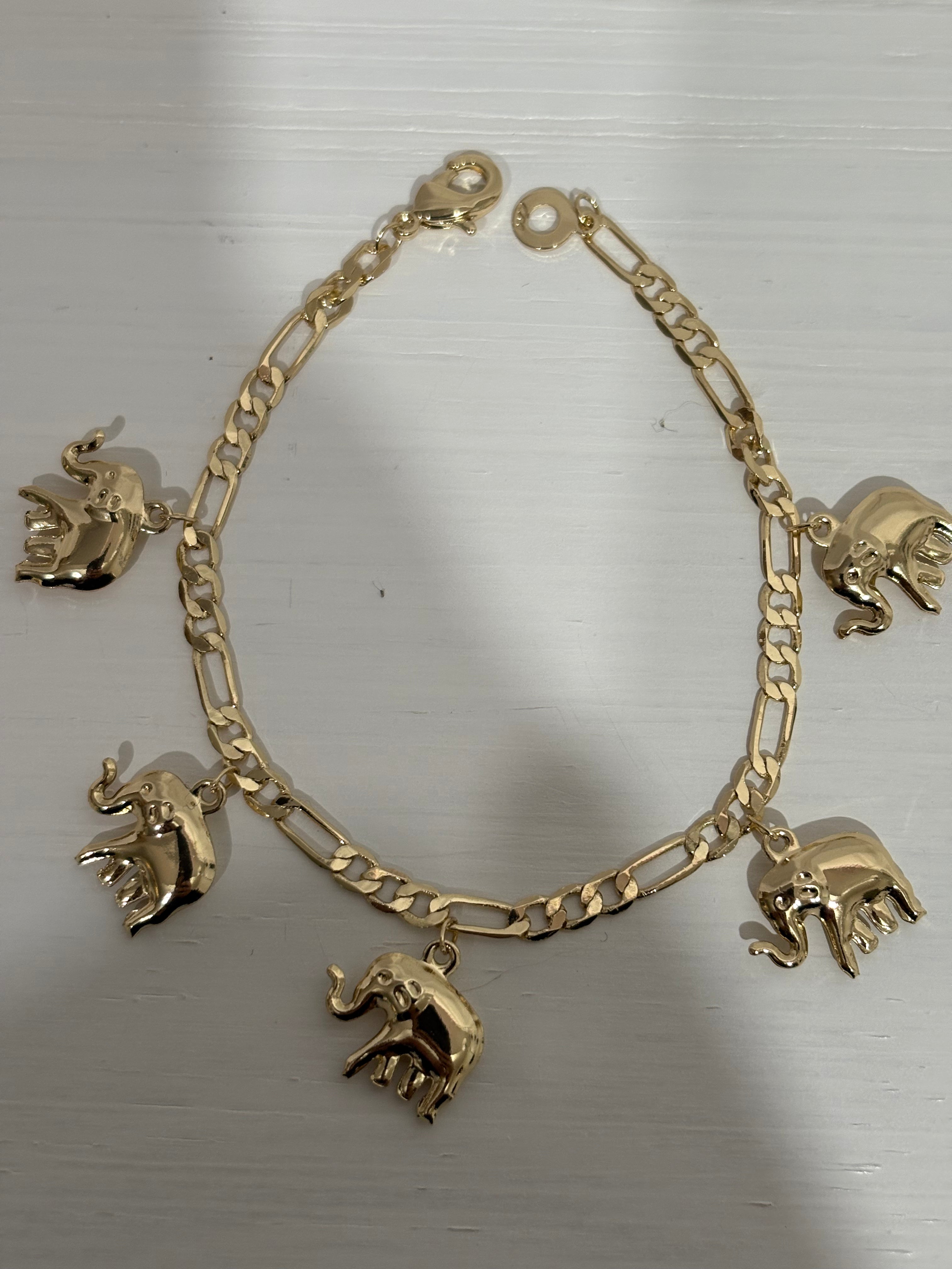 Dangly Elephant Bracelet