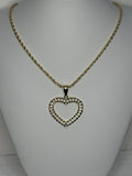 Rolly Heart Diamond Necklace