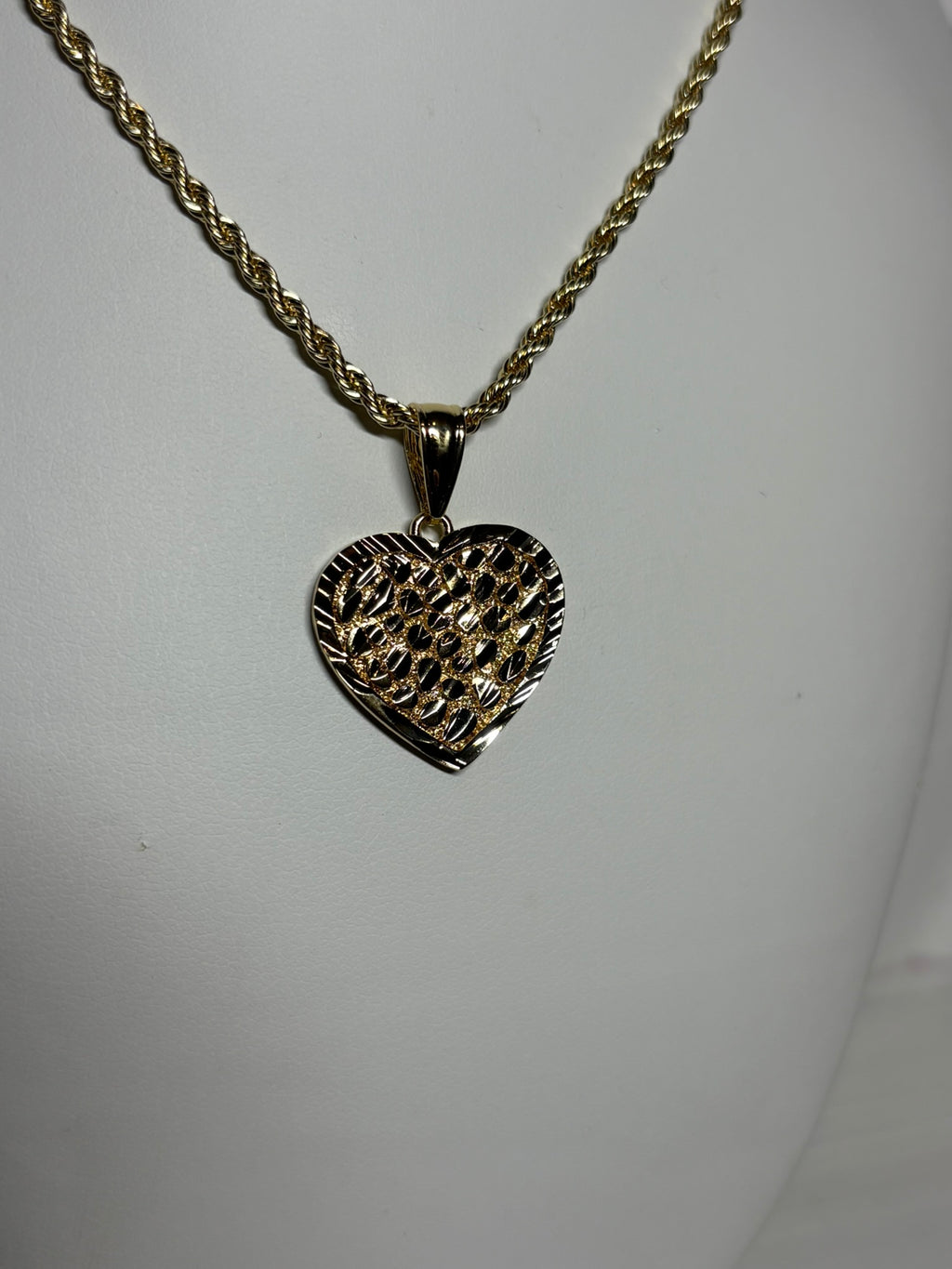 Heart Nugget Cut Necklace