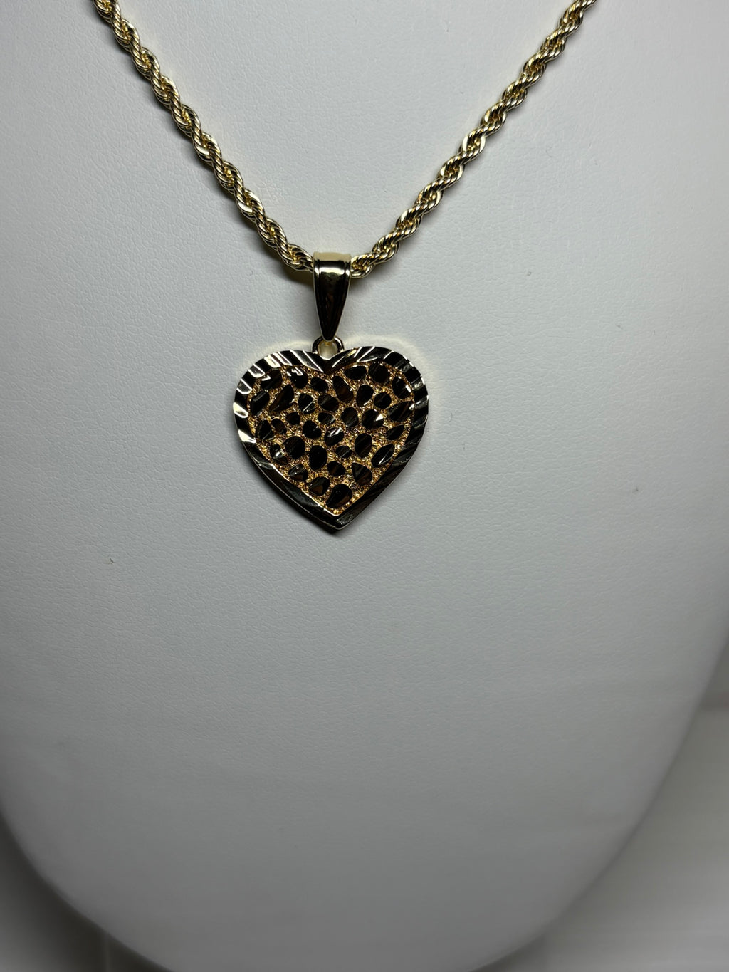 Heart Nugget Cut Necklace