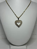Rolly Open Heart Necklace