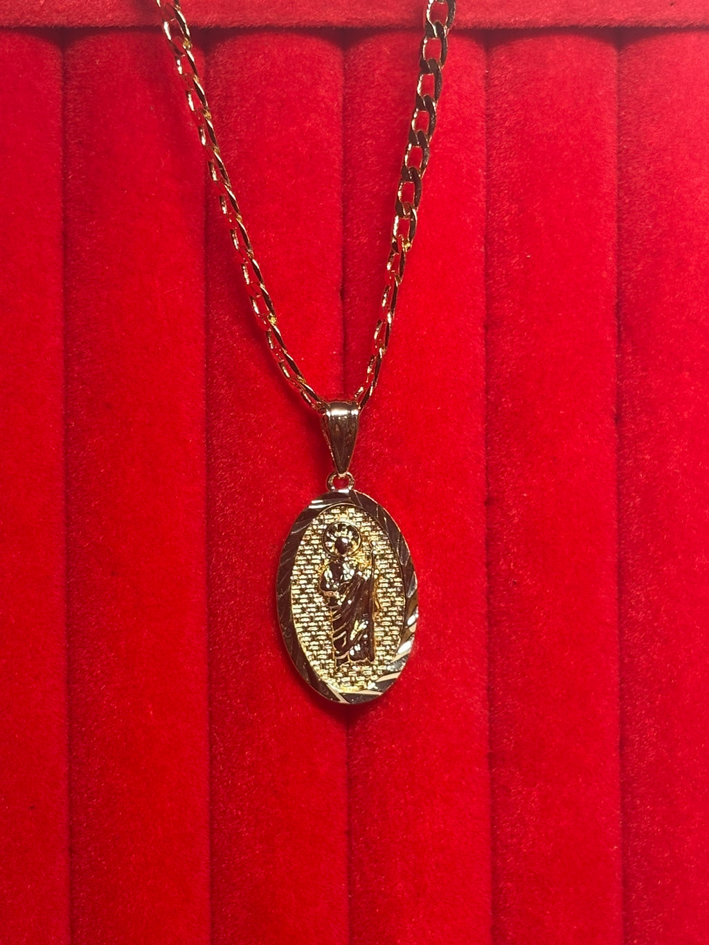 Saint Jude Oval Pendant