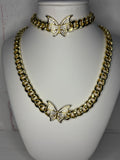 Butterfly Cuban Link Set