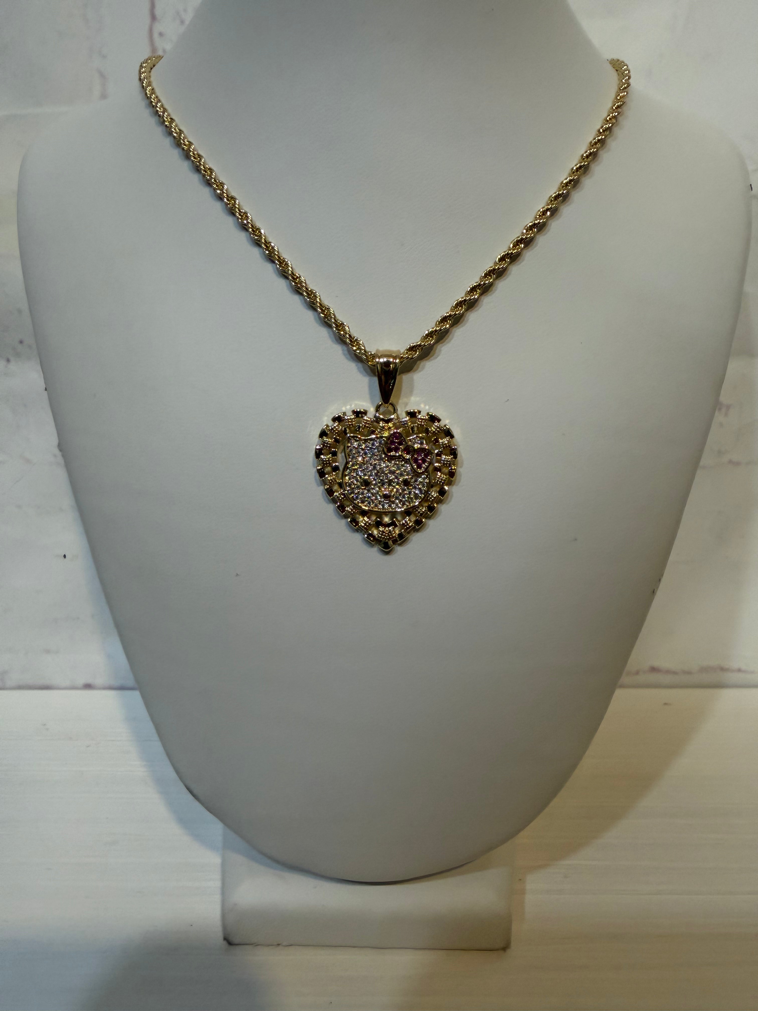 Hk bling necklace