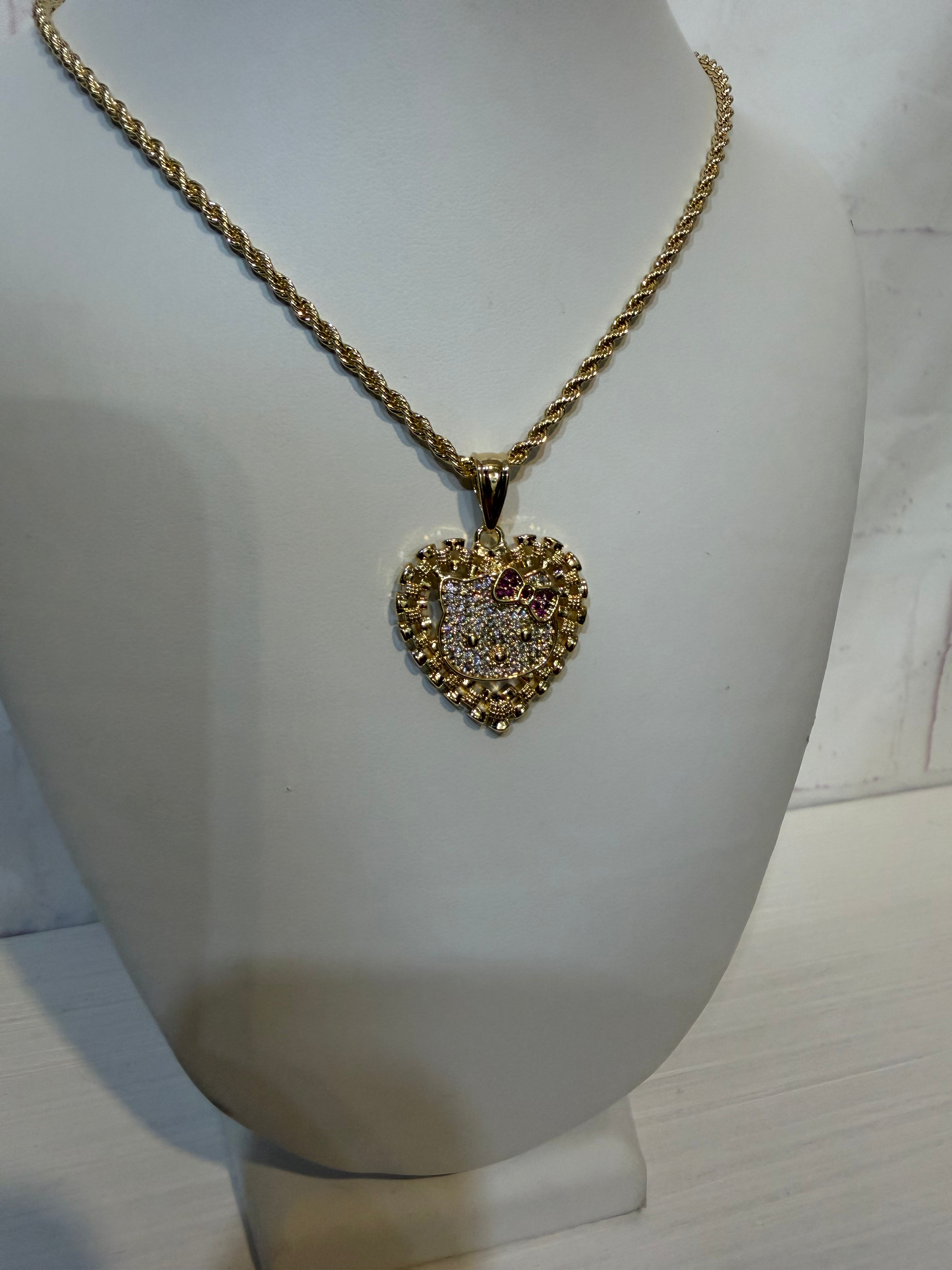Hk bling necklace