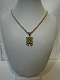 Square Pants necklace
